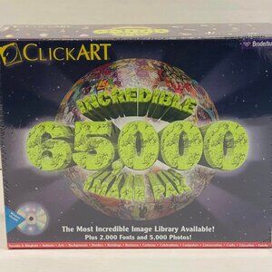 Click Art Incredible 65000 Image Pak Windows CD Set Imaging Editing Art